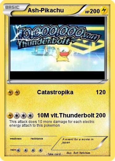 Pokémon Ash Pikachu 85 85 - Catastropika - My Pokemon Card