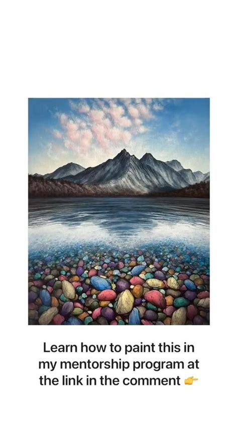 Varnishing Rocks Underwater Acrylic Painting | Canvas painting, Nature ...