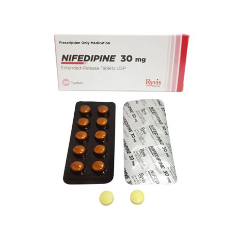 Nifedipine Extended Release Tablets USP 30 mg | Ryvis Pharma