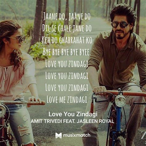 Love you zindagi | Dear zindagi, Bollywood quotes, Dear zindagi quotes