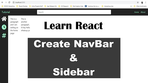 How to Create a Navigation Bar and Sidebar Using React | by Shmoji ...