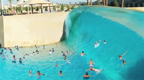 wave pool BREAKS and floods water park... - YouTube