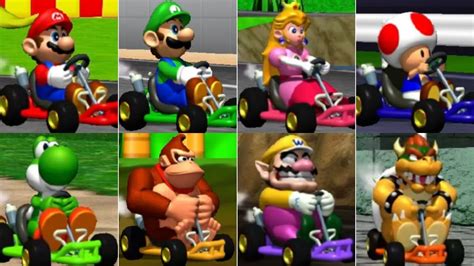 Mario Kart 64 HD // All Playable Characters - YouTube