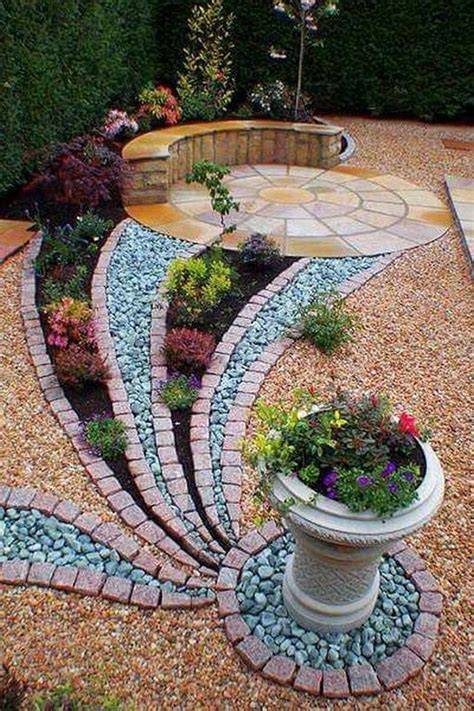 Front Of House Rock Garden Ideas