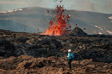 Hiking to the Volcano eruption site in Iceland