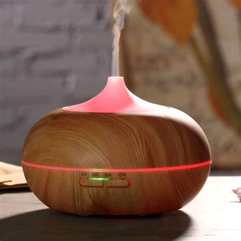 Essential Oil Diffuser Range - 300ml Diffuser in Light Wood Look