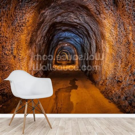 Cave Tunnel Wallpaper Mural | Wallsauce UK