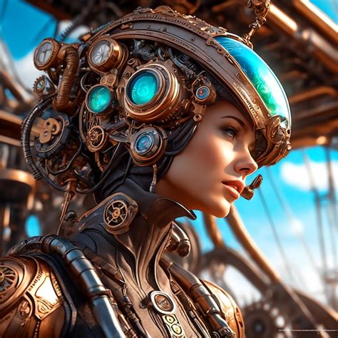 Premium AI Image | A Photograph Of A Steampunk Alien Taken From A Low ...