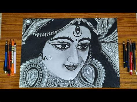 Durga Face Sketch