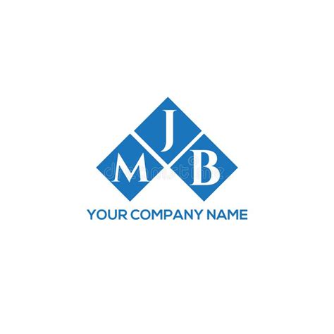 MJB Letter Logo Design on WHITE Background. MJB Creative Initials Tter ...