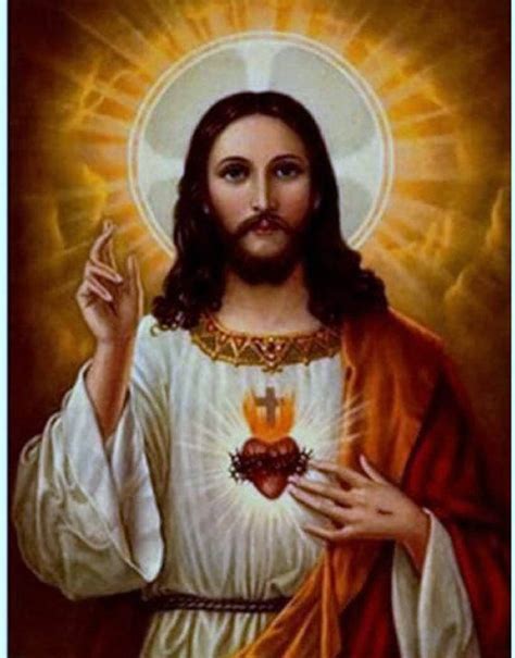 Sacred Heart of Jesus. Religion, Jesus Christ, Christian Art Portrait ...