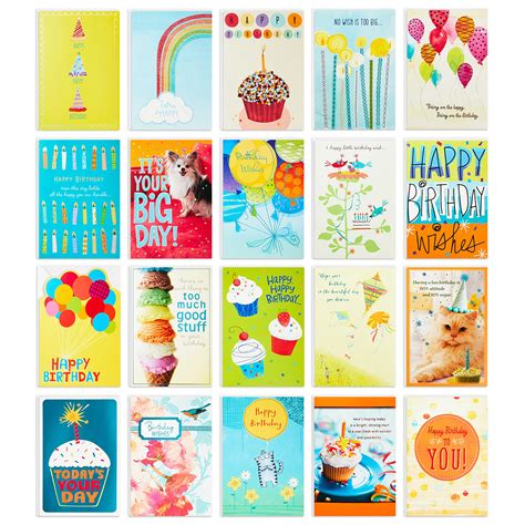 Buy Hallmark Birthday Cards Assortment, 20 Cards with Envelopes (Refill ...