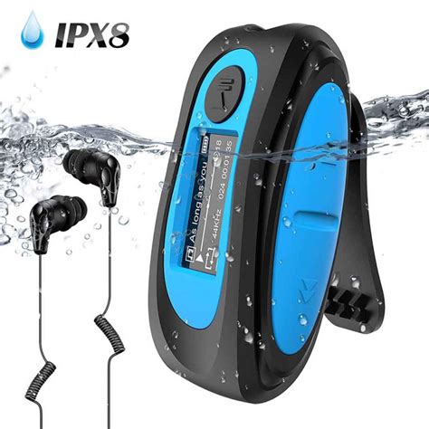 AGPTEK Waterproof Mp3 Player for Swimming Underwater, Multi-Functional ...