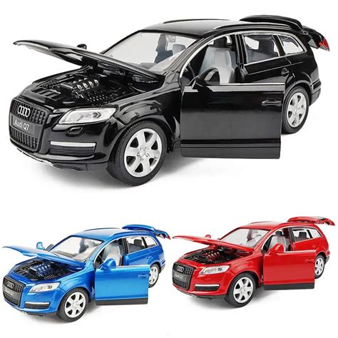 Mini Audi Q7 1:32 Alloy Model 3 colors Acousto optic Pull back Toy Car ...