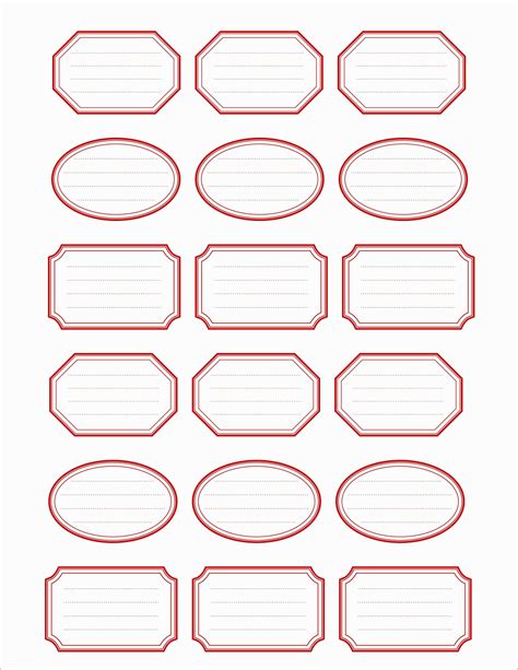 Blank Labels Printable