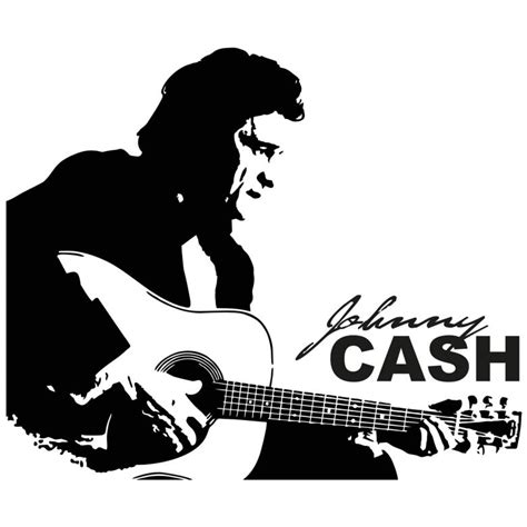 Johnny Cash Wall sticker | wall-art.com