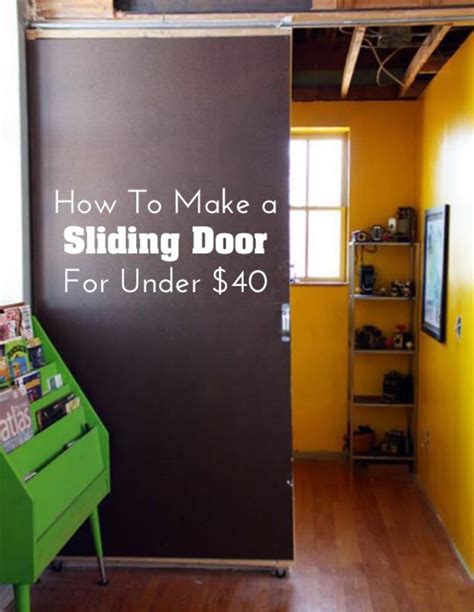 DIY Home Decor: How To Make a Sliding Door for Under $40 | Apartment ...