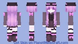 Kawaii Enderman Girl Minecraft Skin