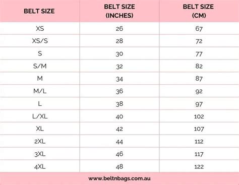 Belt Size Guide | Genuine Leather Guide - Women and Men's Belt Size ...