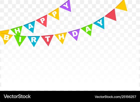 Happy Birthday Flag Banner Clip Art