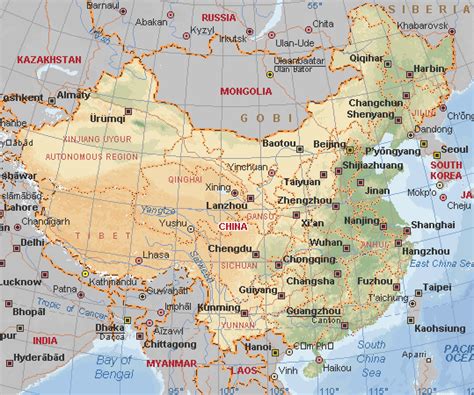 China Map Airports - TravelsFinders.Com