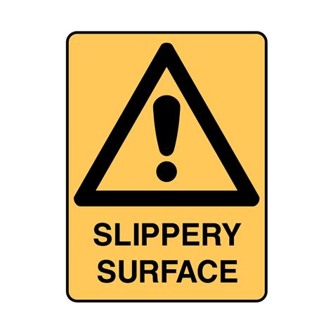 Warning Sign - Slippery Surface