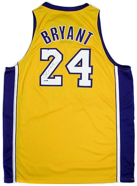 Kobe Bryant Autographed L.A. Lakers Authentic Yellow Jersey #24 (UDA ...