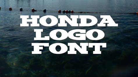 Honda Logo Font Free Download