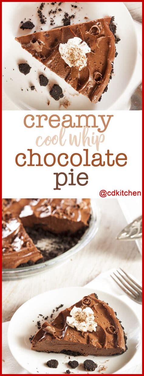 Creamy Cool Whip Chocolate Pie Recipe | CDKitchen.com