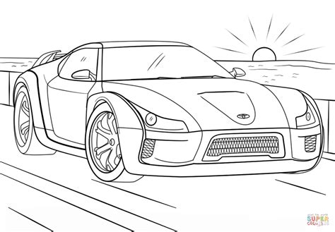 Gambar Toyota Supra Coloring Page Free Printable Pages Click View ...