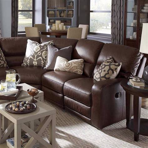 Dark Brown Leather Couch Living Room - Kensington Sofa Leather Room ...