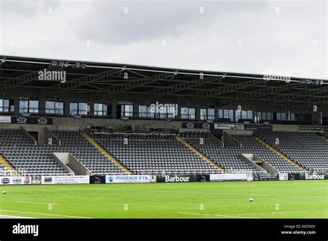 empty stadium at Falcons rugby ground, Kingston Park, Newcastle upon ...