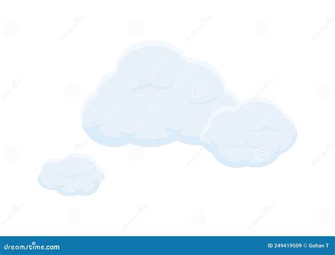 Bubble Cloud Vector Isolated on White Background Ep221 Stock ...