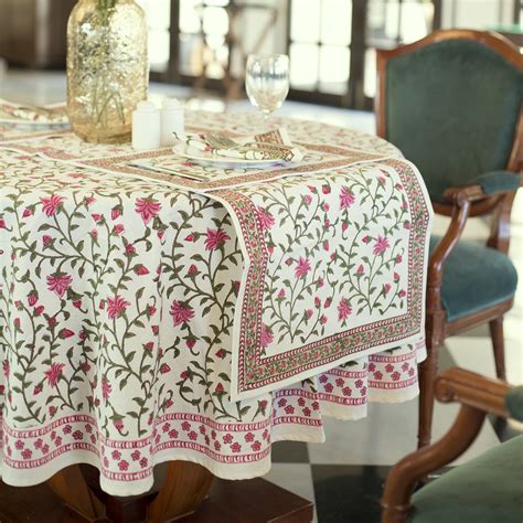 Wedding Round Tablecloth Indian Block Printed Round - Etsy UK