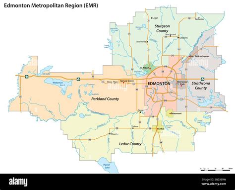 Canada alberta edmonton downtown street Stock Vector Images - Alamy