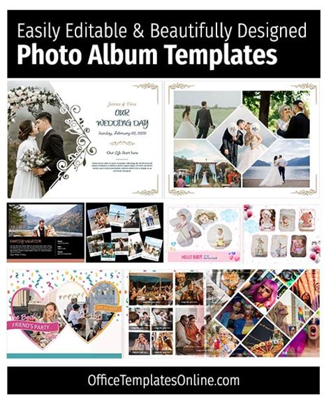 Editable Printable Photo Album Templates For Ms Word | SexiezPicz Web Porn