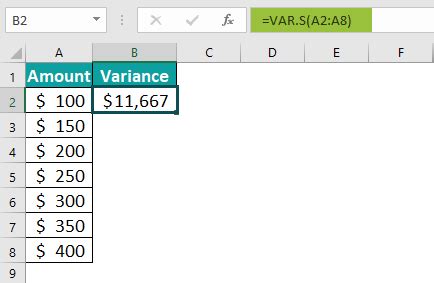 VAR.S Excel Function - Formula, Examples, How To Use?