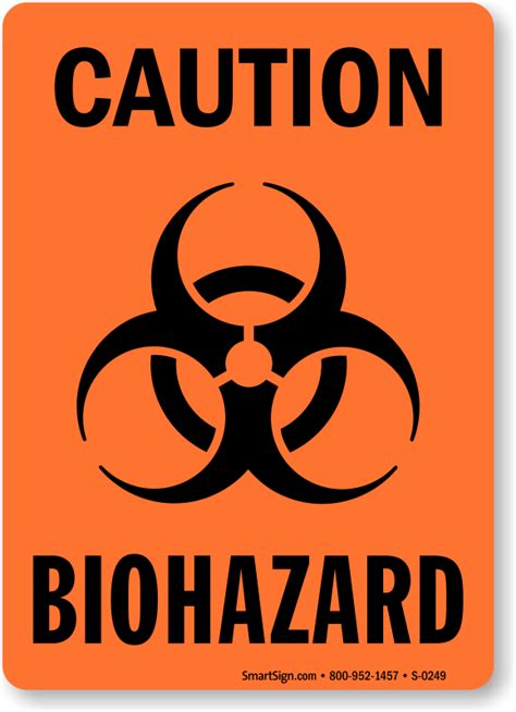 Caution Biohazard Signs, Biohazard Signs, SKU: S-0249