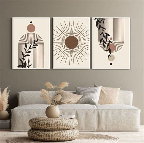 How to Create a Modern and Minimalist Home with Abstract Canvas Wall ...