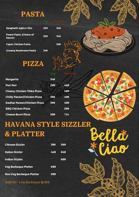 Havana Cafe & Kitchen Menu, Menu for Havana Cafe & Kitchen, Theatre ...