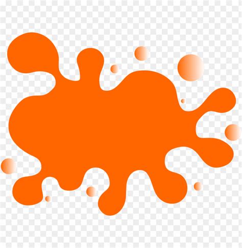 mancha de color naranja PNG image with transparent background | TOPpng