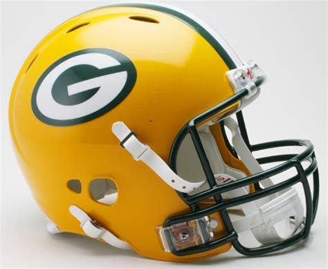 Green Bay Packers NFL Revolution Authentic Pro Line Full Size Helmet ...