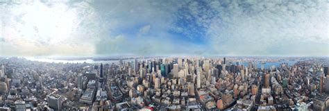 Empire State Building full 360° aerial Manhattan panorama 360 Panorama ...