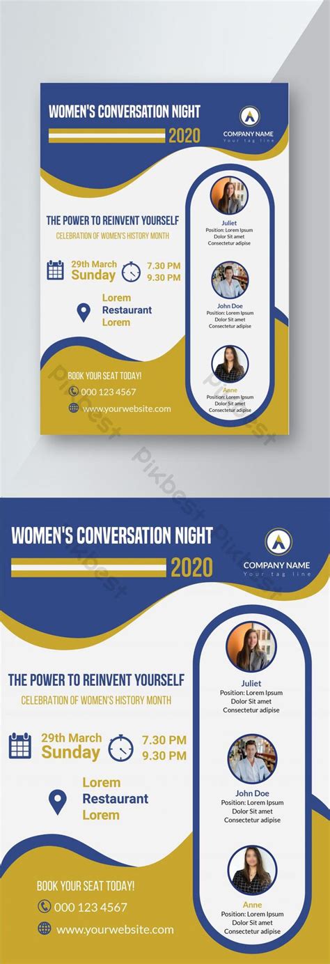 Conference Flyer Design Template | AI Free Download - Pikbest