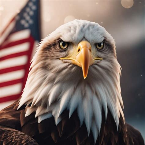 Premium AI Image | Bald Eagle Flag wallpaper