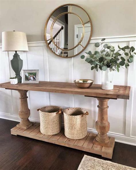 Farmhouse Entryway table ideas to dazzle your guests - Farmhousehub ...