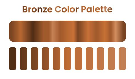 bronze color palette. gradient bronze color 23287380 Vector Art at Vecteezy