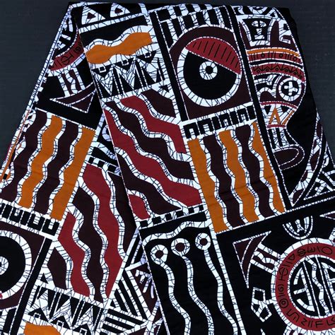 African Print Fabric, Batik Inspired Print Fabric, Ankara Fabric ...