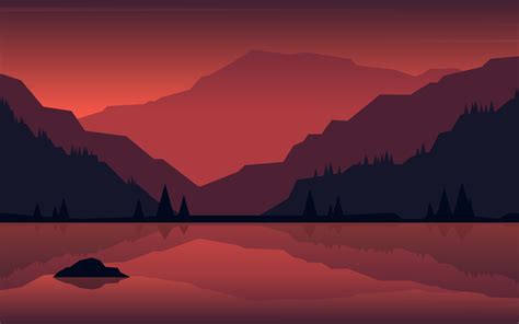 2880x1800 Resolution Minimalist Landscape Painting Macbook Pro Retina ...