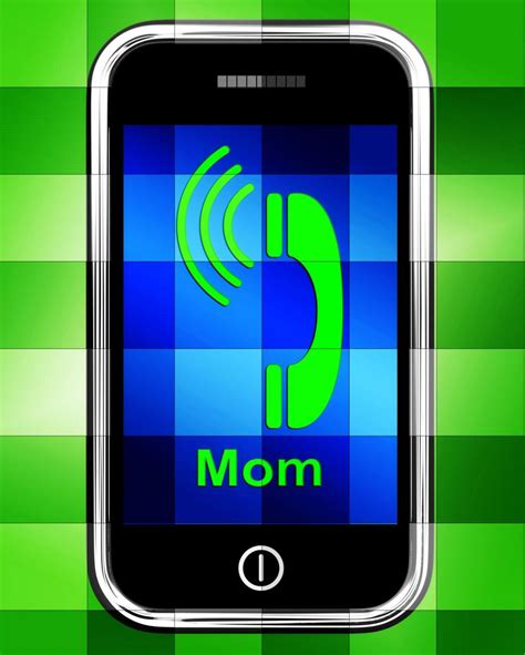 Free Stock Photo of Call Mom On Phone Displays Talk To Mother ...